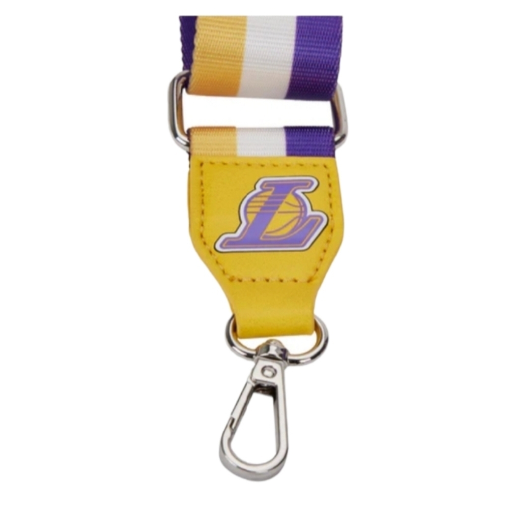 Loungefly NBA Los Angeles Lakers Logo Crossbody Purse - Picture 3 of 10